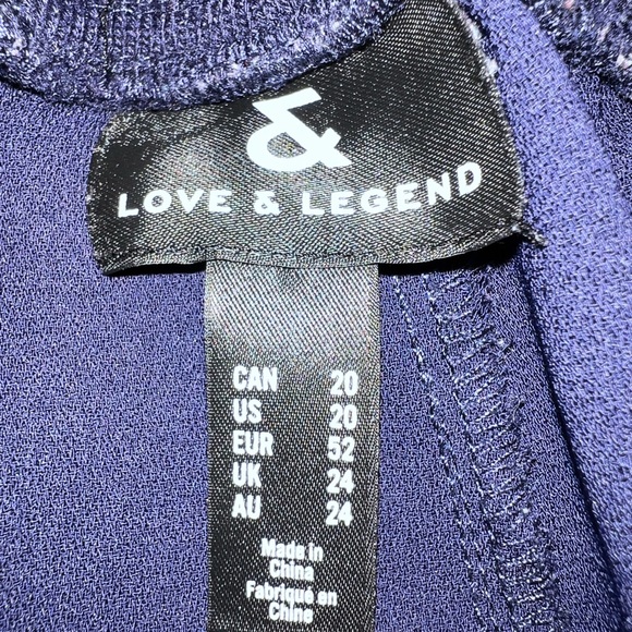 Love and Legend Navy Dressy Joggers - Picture 10 of 10